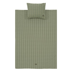 Housse de couette enfant VIBES Nobodinoz Green harlequin