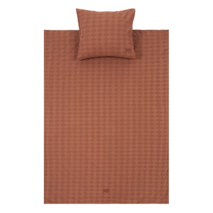Housse de couette enfant VIBES Nobodinoz Maroon harlequin