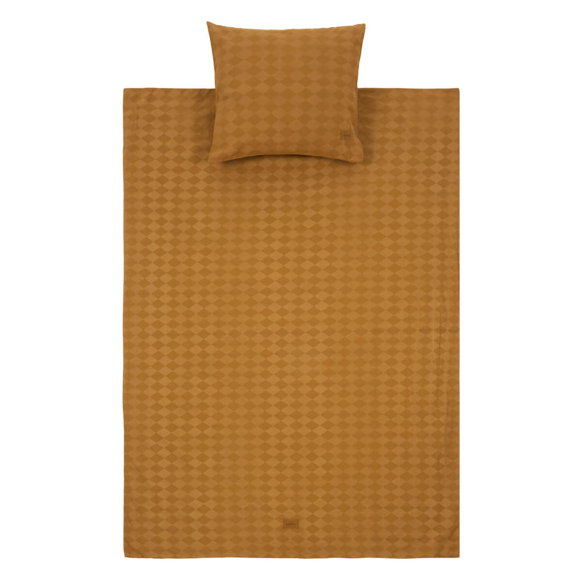 Housse de couette enfant VIBES Nobodinoz Mustard harlequin