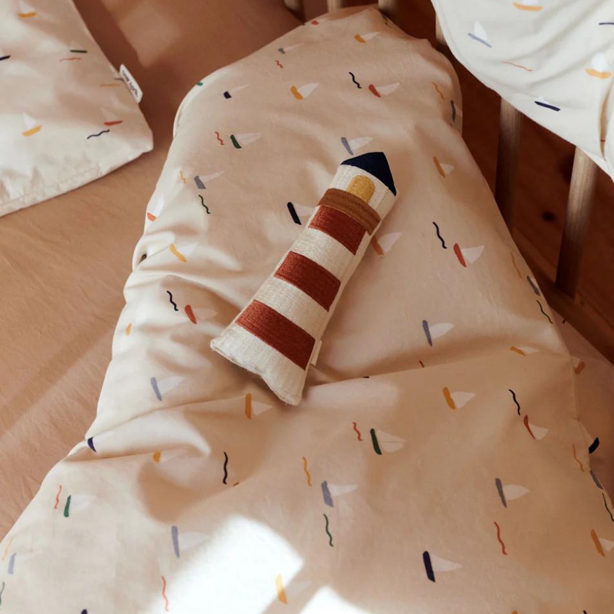 Housse de couette junior 100x140-40x45cm JUNO Dear April Pond Boats