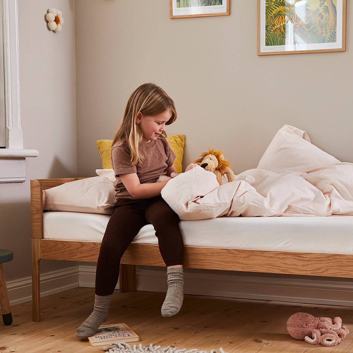 Housse de couette junior 100x140cm 40x45cm DAWN Flexa mauve morn