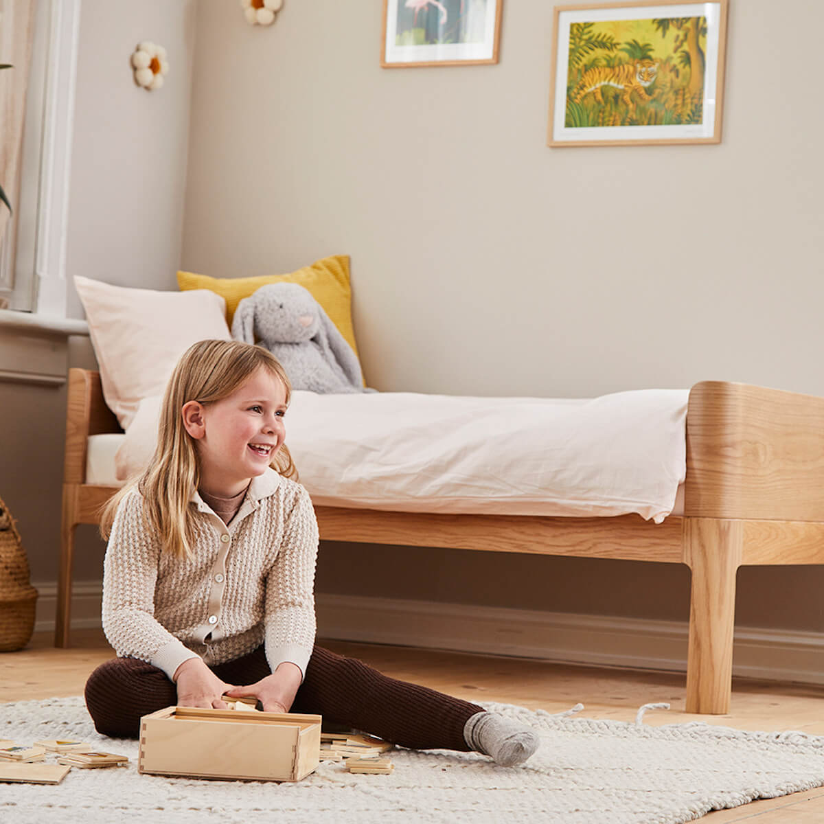 Housse de couette junior 100x140cm 40x45cm DAWN Flexa mauve morn