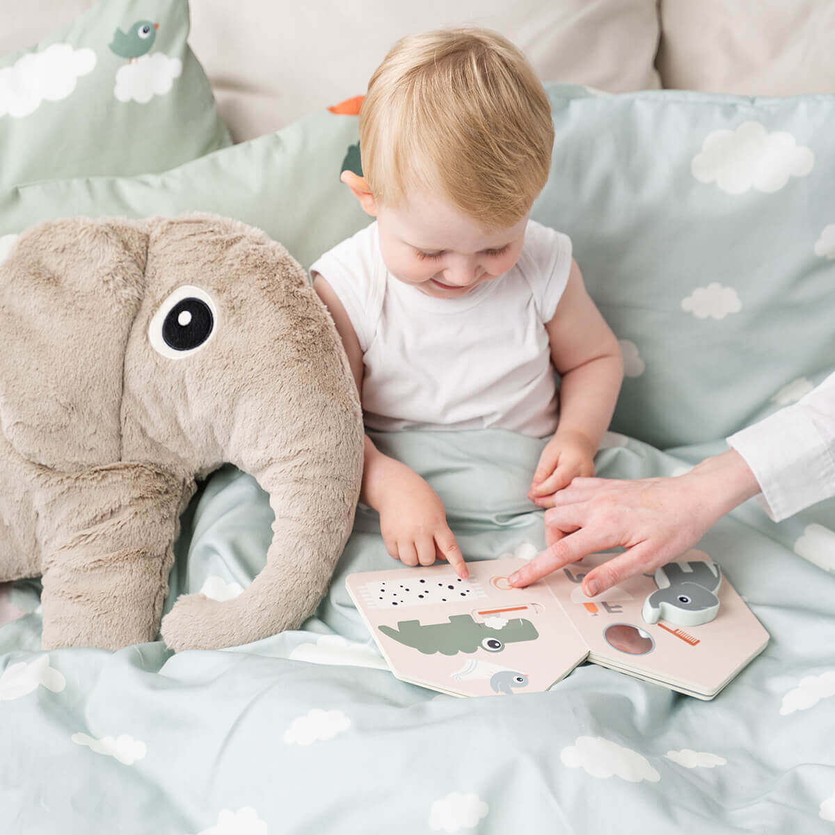 Housse de couette junior ELPHEE Done by Deer Blue