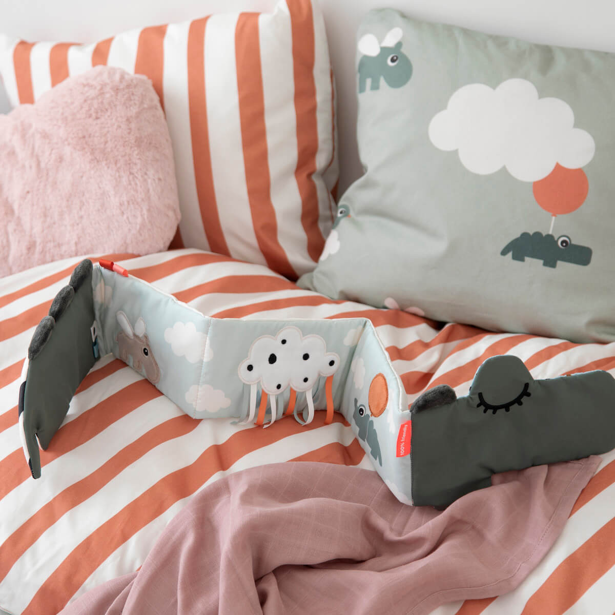 Housse de couette junior HAPPY CLOUDS Done by Deer vert