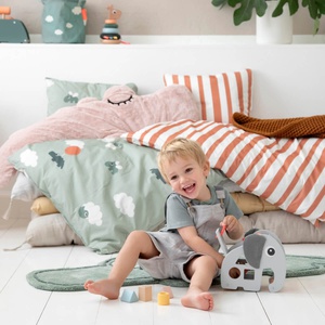 Housse de couette junior HAPPY CLOUDS Done by Deer vert