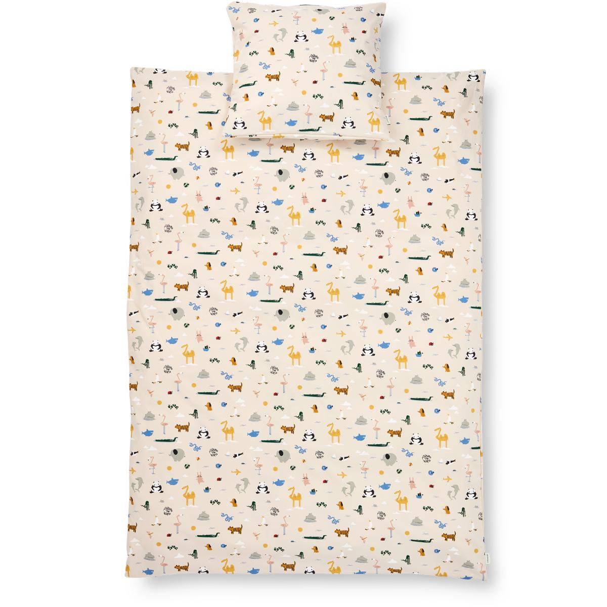 Housse de couette junior INGEBORG Around the world Liewood sandy