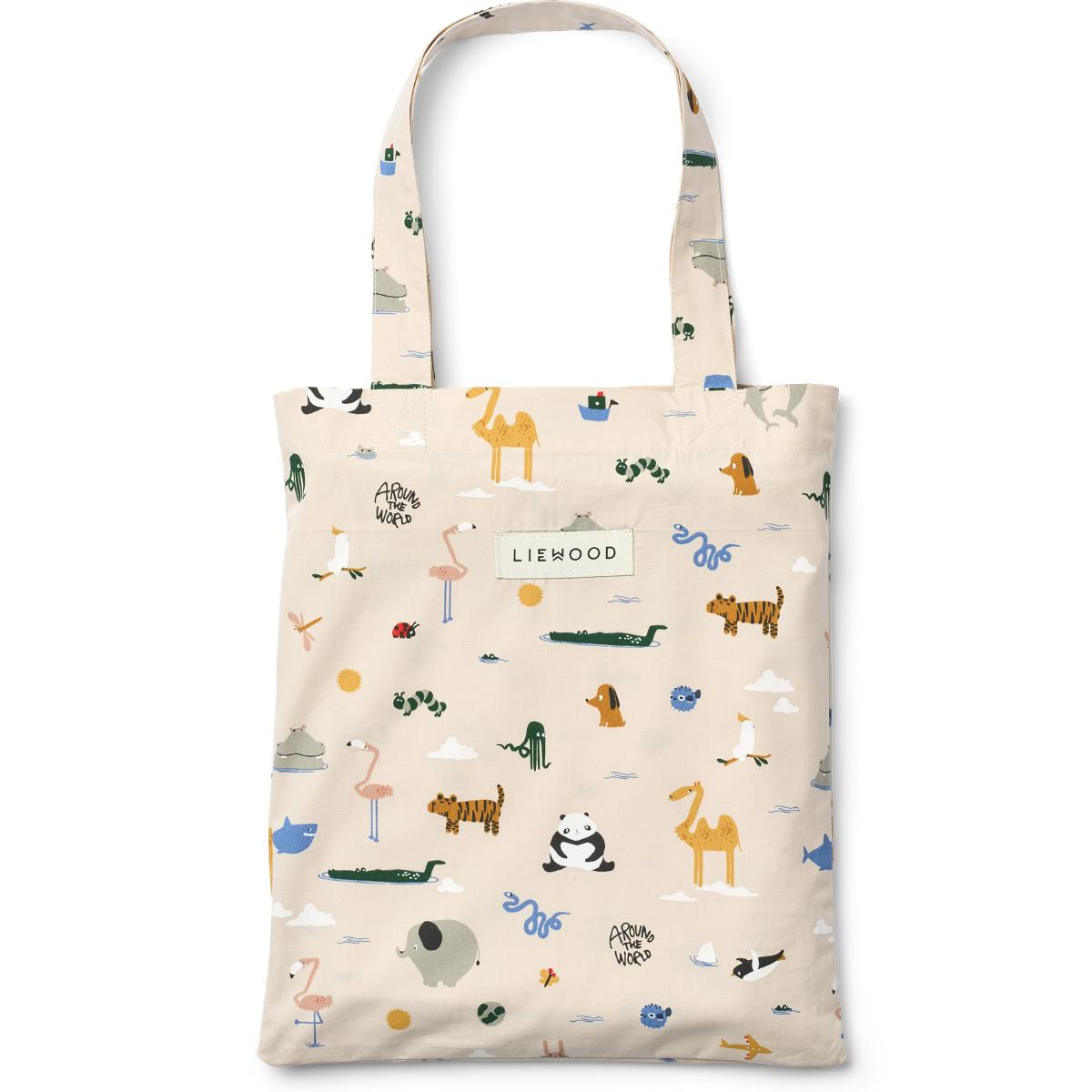 Housse de couette junior INGEBORG Around the world Liewood sandy