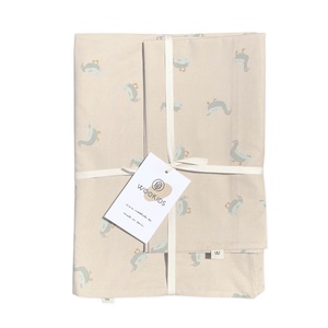 Housse de couette Kids DUCKS beige 140x200cm et taie 50x70cm