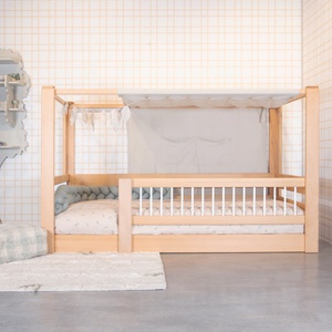 Housse de couette Kids DUCKS beige 140x200cm et taie 50x70cm