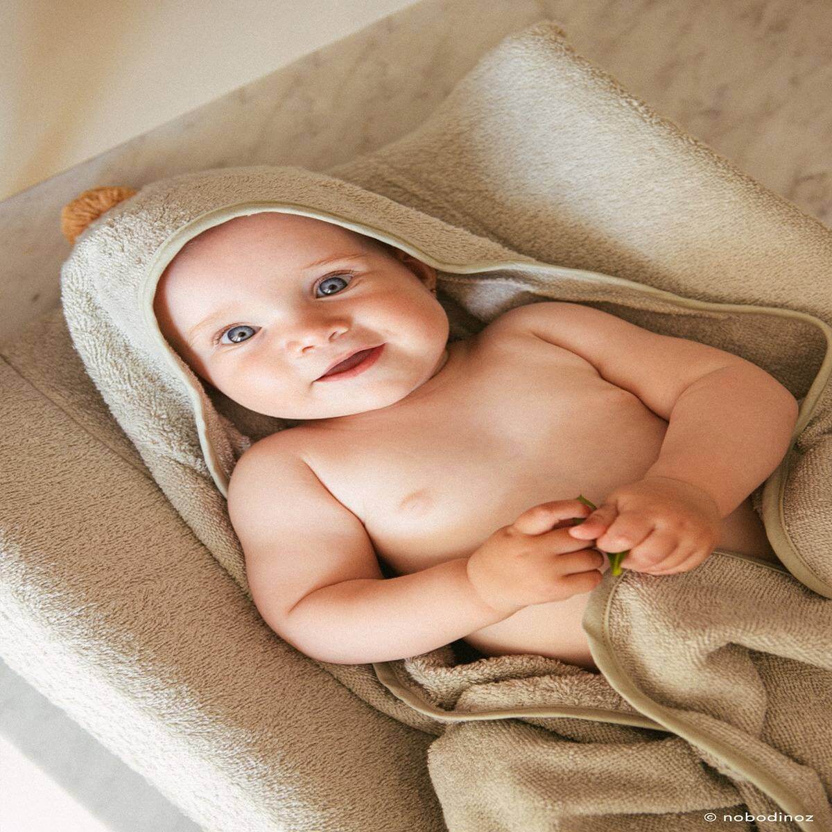 Housse de matelas à langer 50x70cm SO CUTE Nobodinoz sage green