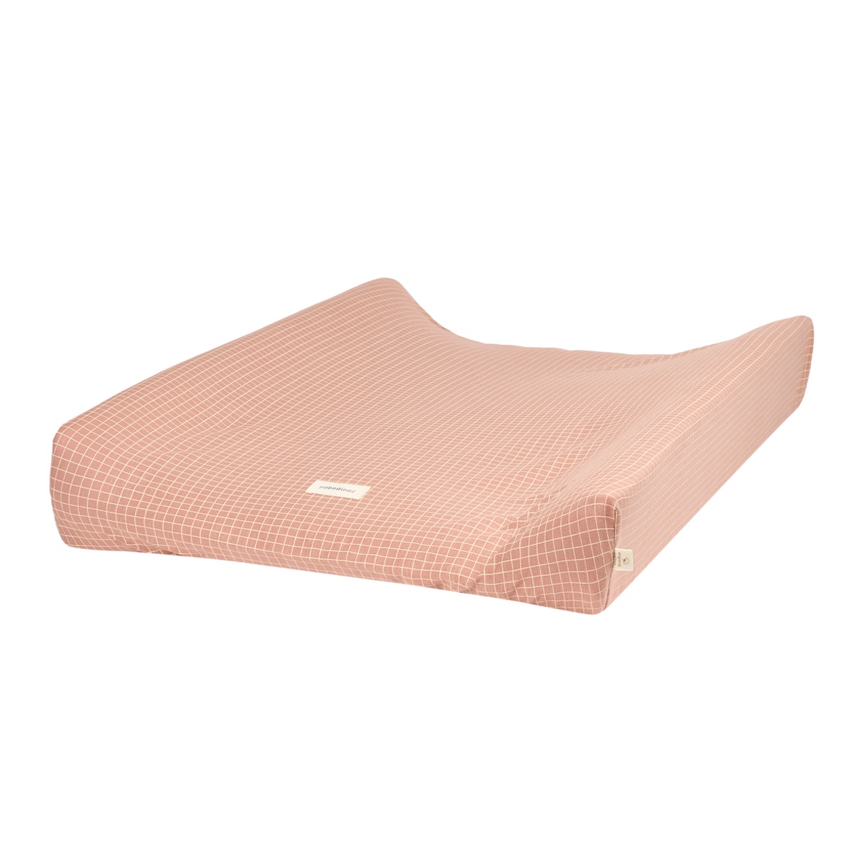 Housse de matelas à langer 50x70cm STORIES Édition limitée Nobodinoz green cream grid