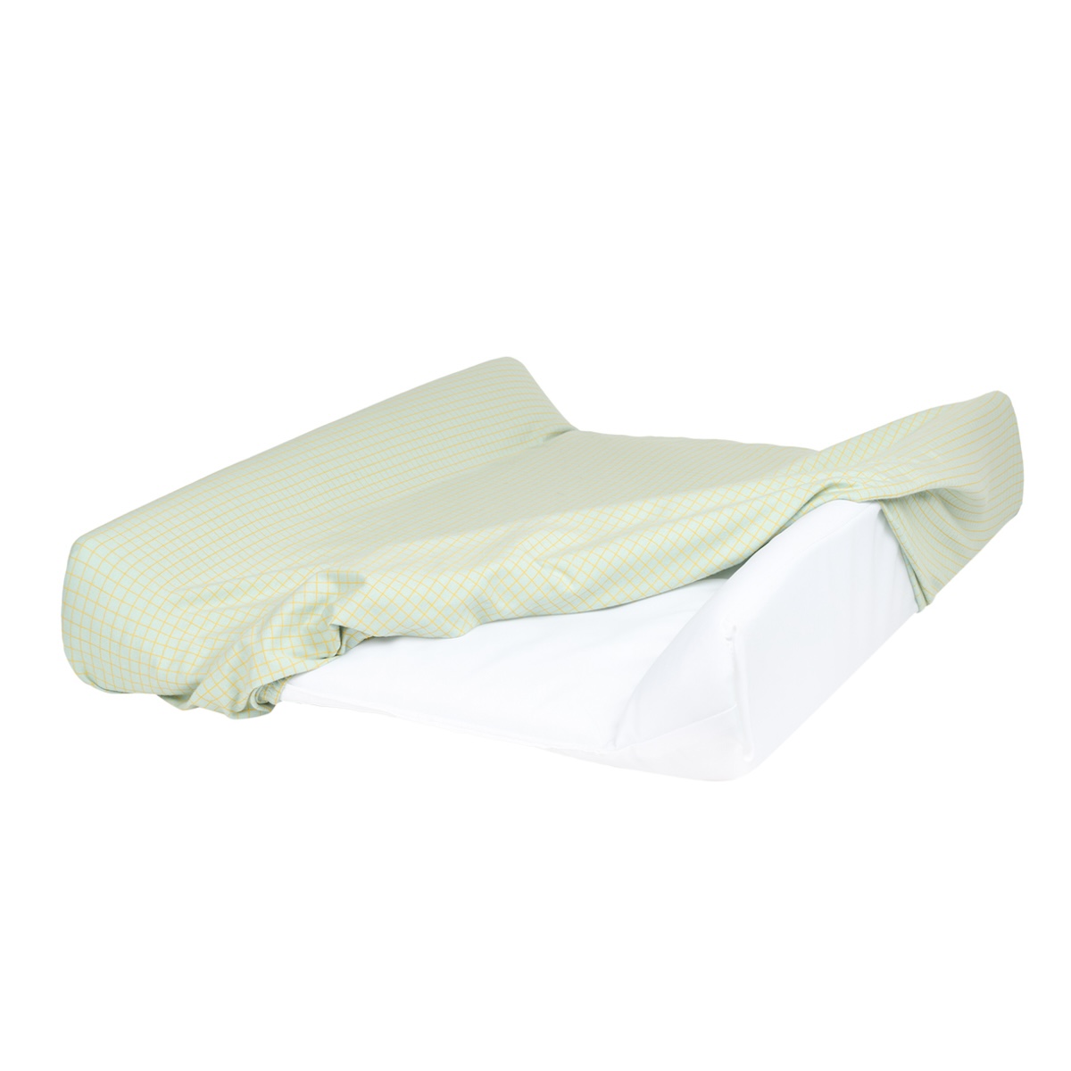 Housse de matelas à langer 50x70cm STORIES Édition limitée Nobodinoz green lemon grid