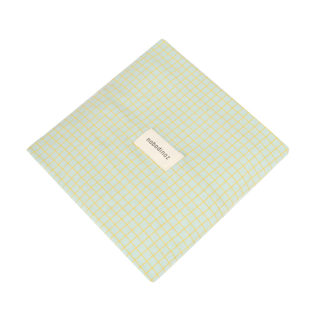 Housse de matelas à langer 50x70cm STORIES Édition limitée Nobodinoz green lemon grid