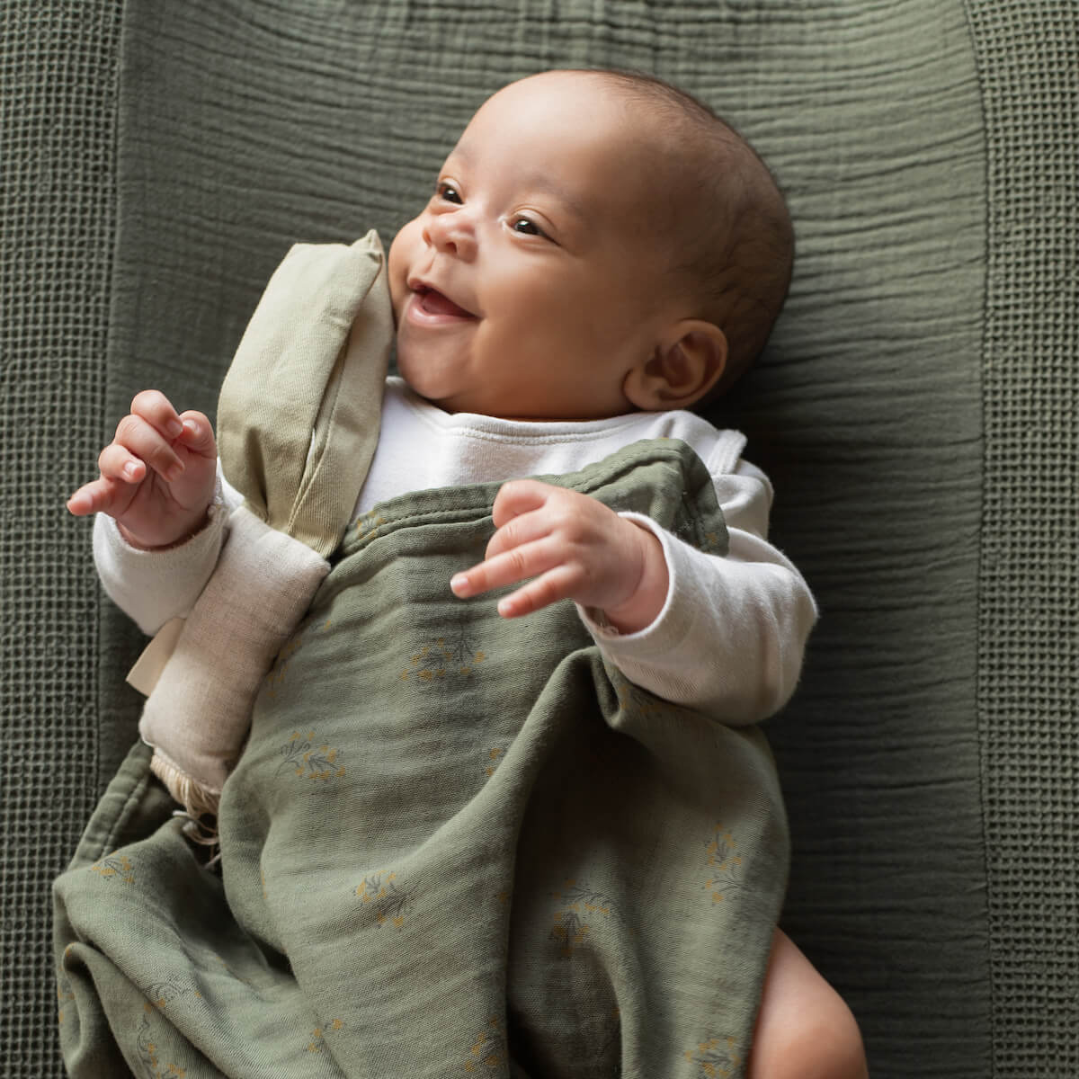 Housse de matelas à langer 50x70cm WABI SABI Nobodinoz Vetiver