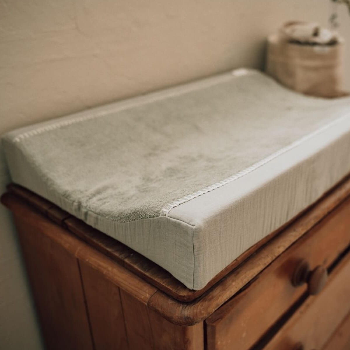 Housse matelas à langer 45x73cm FARO Koeka sage