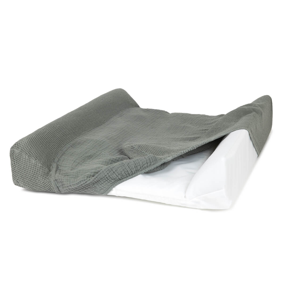 Housse matelas à langer 50x70cm WABI SABI Nobodinoz azure