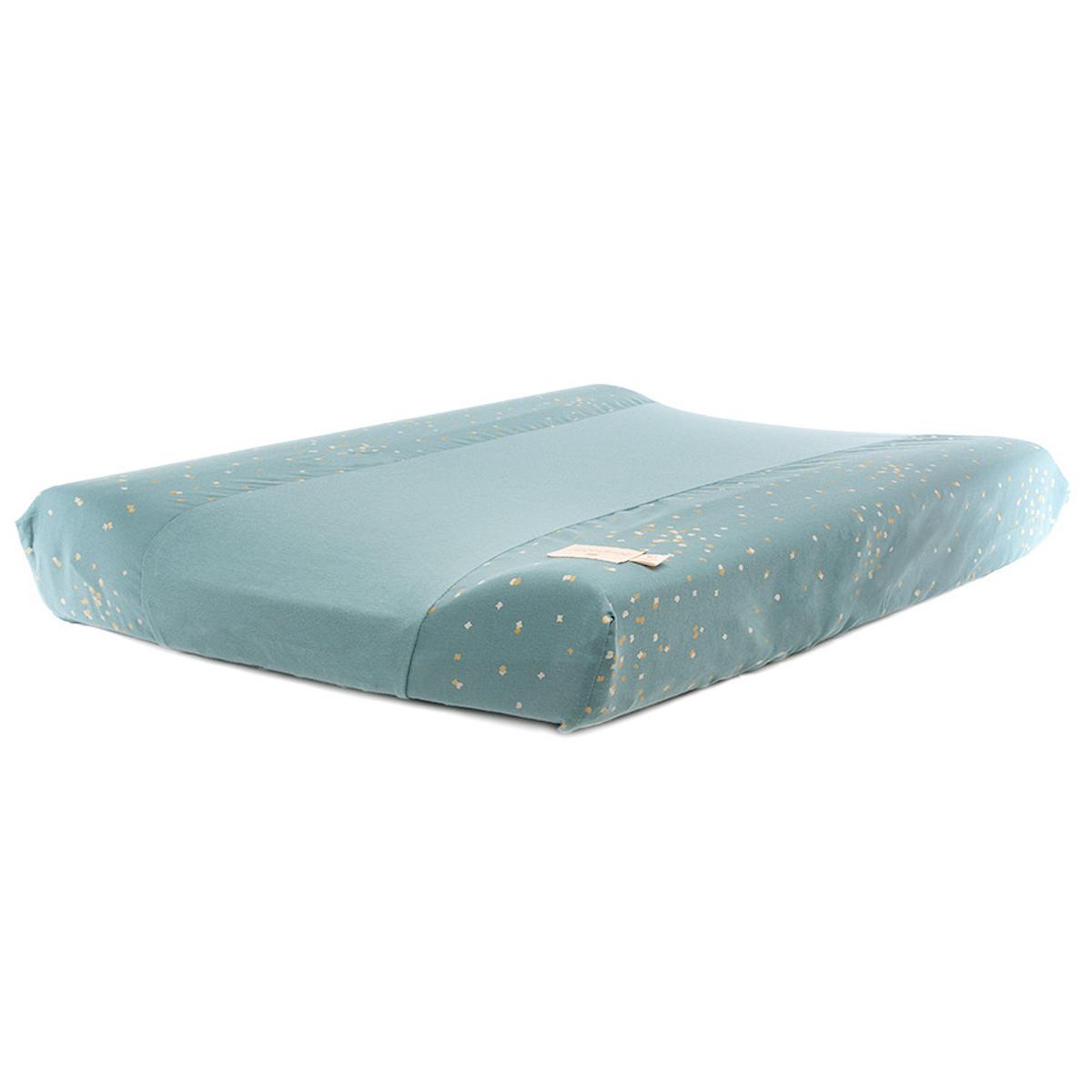 Housse Matelas A Langer 70x50cm Calma Elements Nobodinoz Gold Confetti Magic Green Abitare Kids