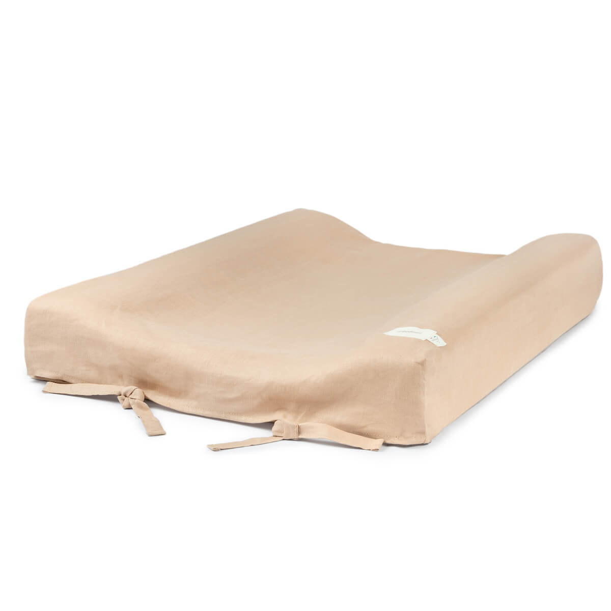 Housse matelas à langer 70x50cm LIN FRANÇAIS Nobodinoz Sand