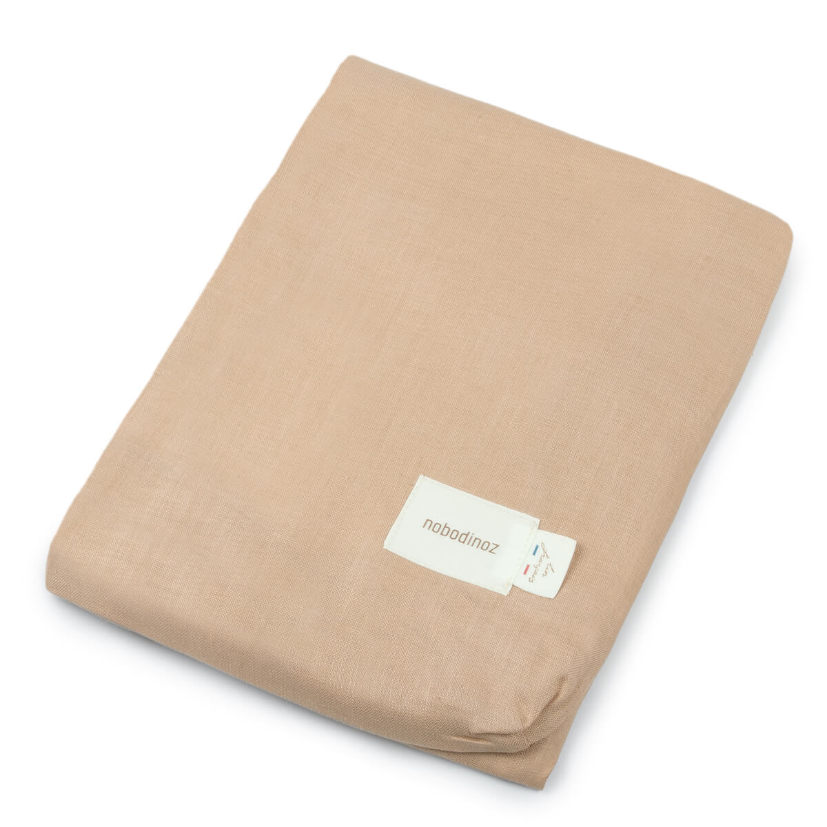 Housse matelas à langer 70x50cm LIN FRANÇAIS Nobodinoz Sand