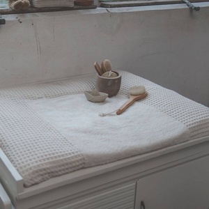Housse matelas à langer 90x78cm AMSTERDAM BONN Koeka natural