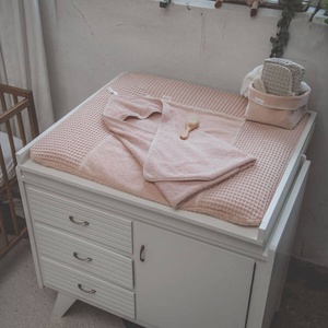 Housse matelas à langer 90x78cm AMSTERDAM BONN Koeka rosa salt