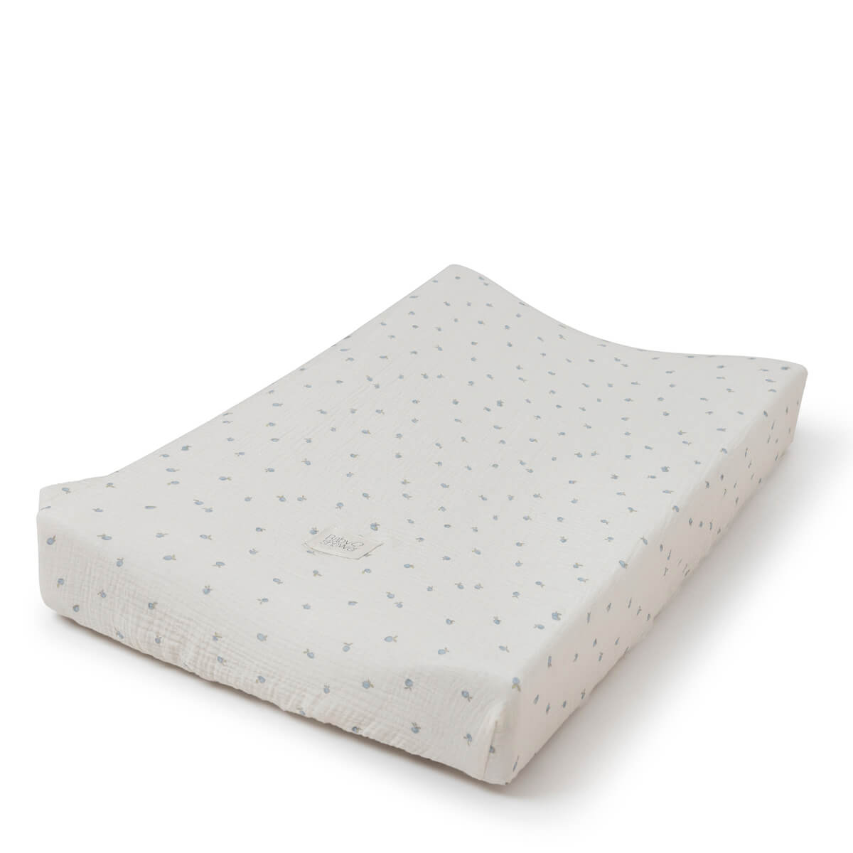 Housse matelas à langer Babyshower blue apricot