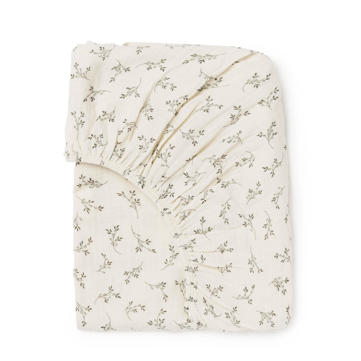 Housse matelas à langer Babyshower olive bloom