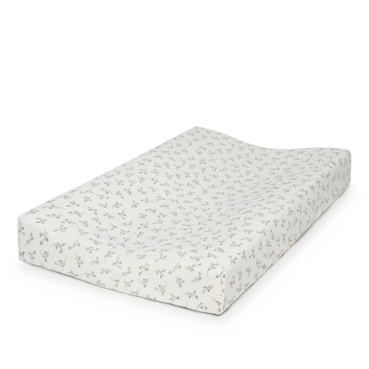 Housse matelas à langer Babyshower olive bloom