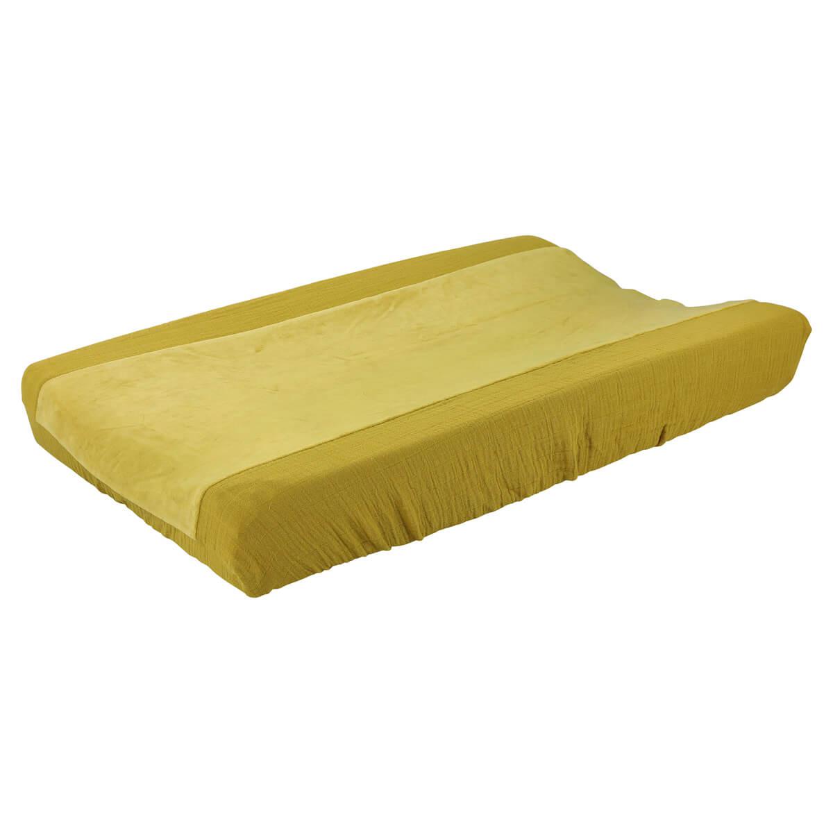 Housse matelas à langer BLISS MUSTARD Les Rêves d’Anaïs