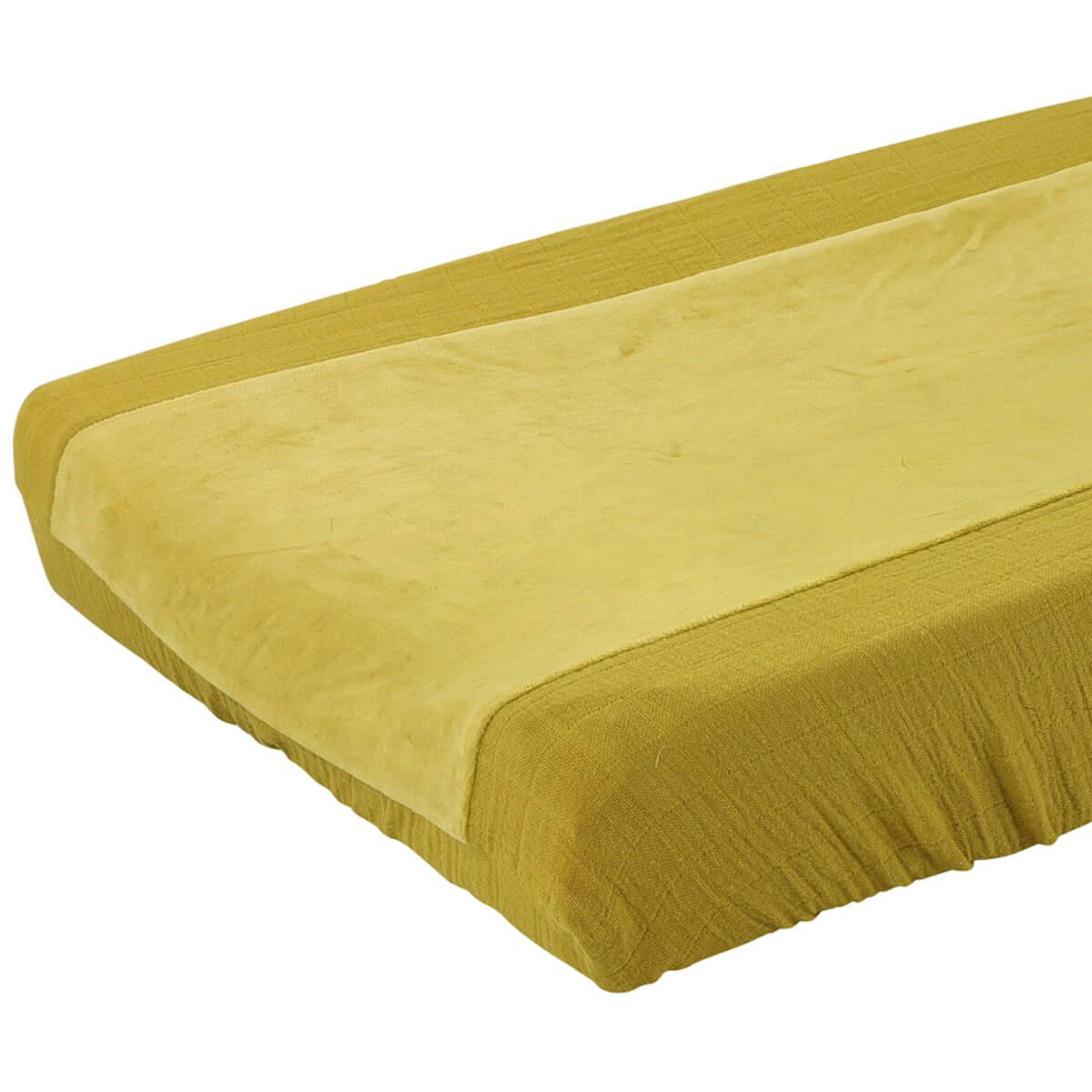 Housse matelas à langer BLISS MUSTARD Les Rêves d’Anaïs