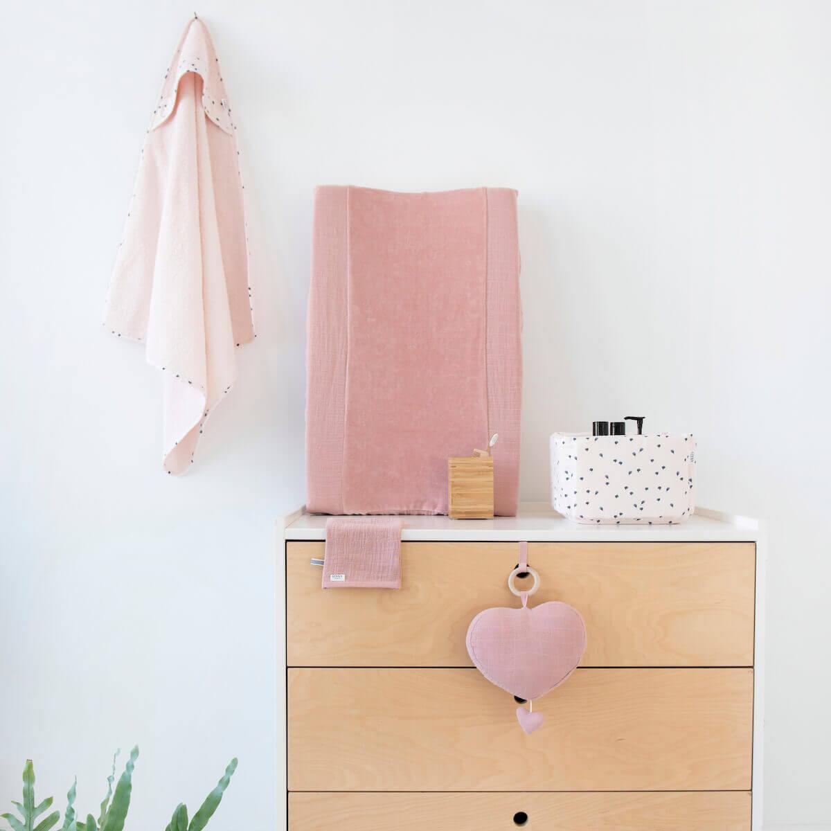 Housse matelas à langer BLISS ROSE Les Rêves d’Anaïs