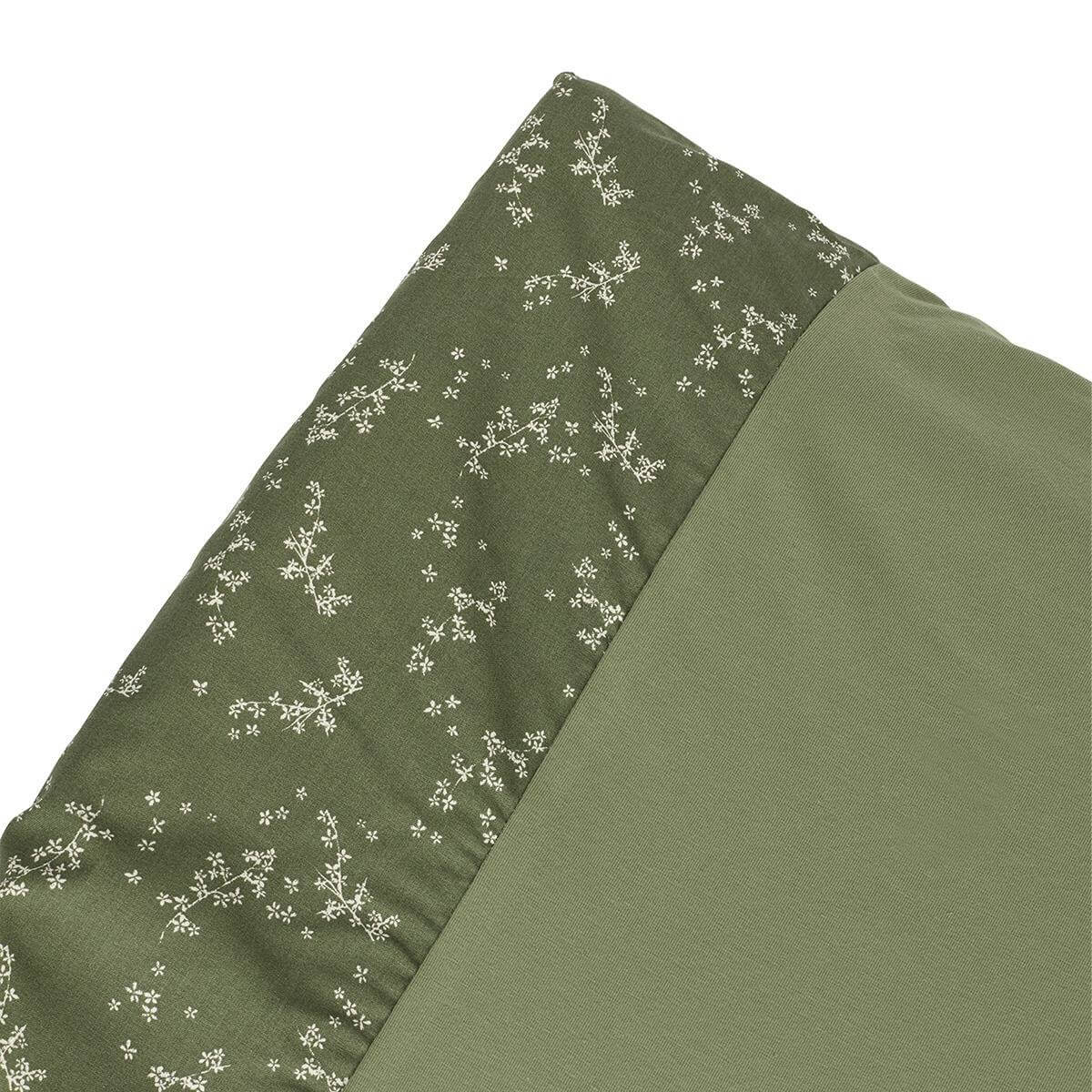 Housse matelas à langer CALMA STORIES Nobodinoz green jasmine