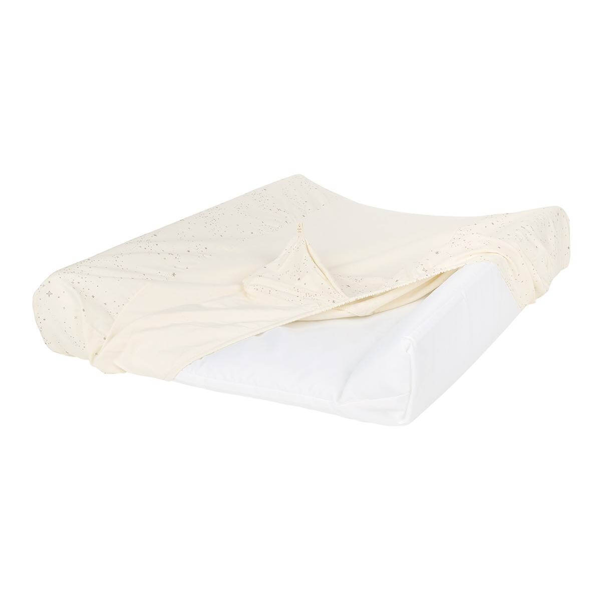 Housse matelas à langer CALMA STORIES Nobodinoz natural milky way