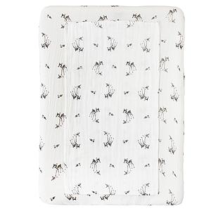 Housse matelas à langer PUDI Charlie Crane Fawn