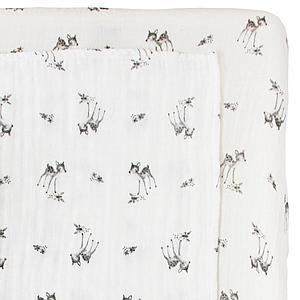 Housse matelas à langer PUDI Charlie Crane Fawn