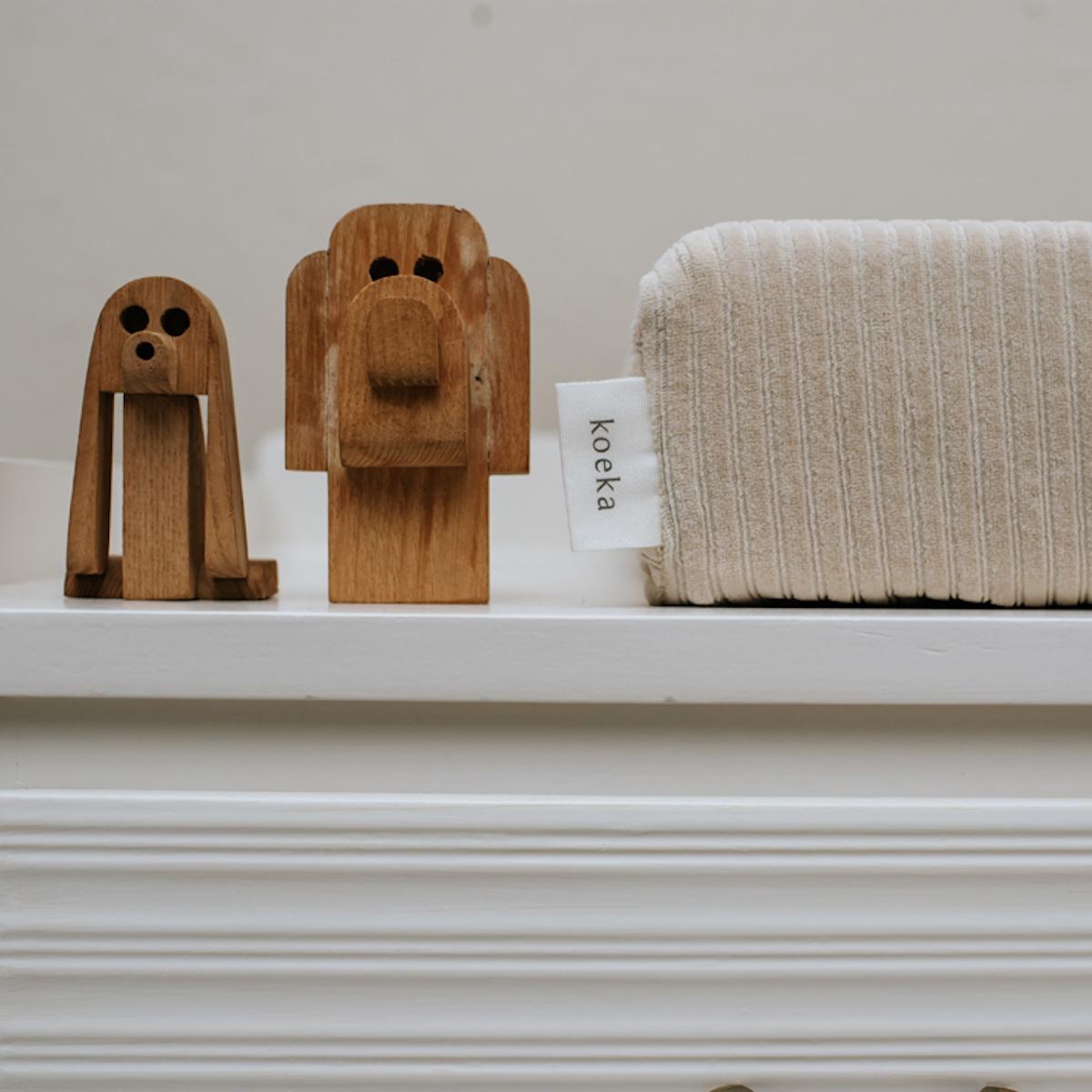 Housse matelas à langer VIK Koeka sand