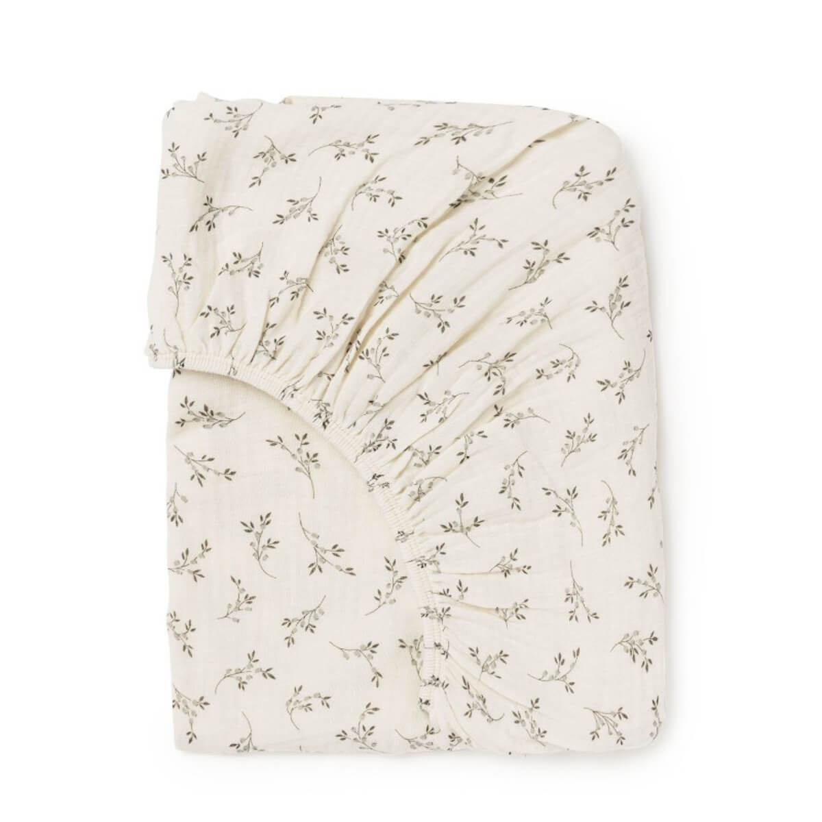 Housse matelas lit 70 Babyshower olive bloom