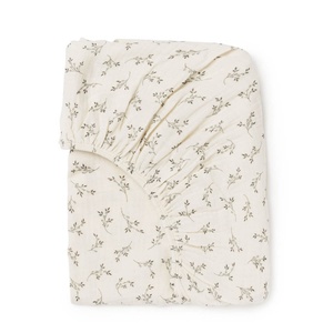 Housse matelas lit 70 Babyshower olive bloom