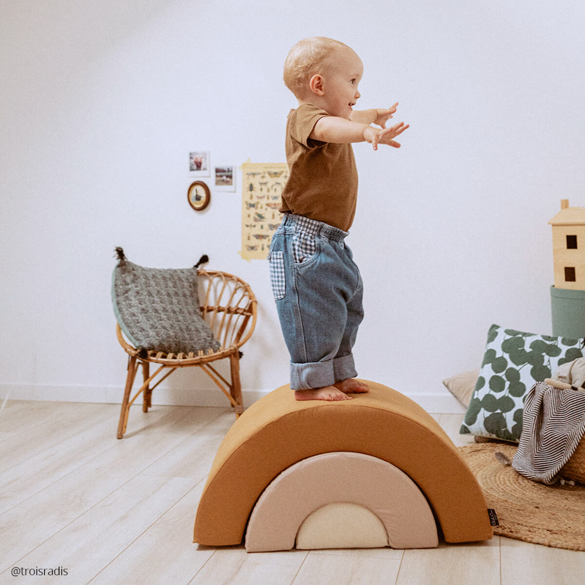 Jeu Arc en ciel MILO Charlie Crane camel