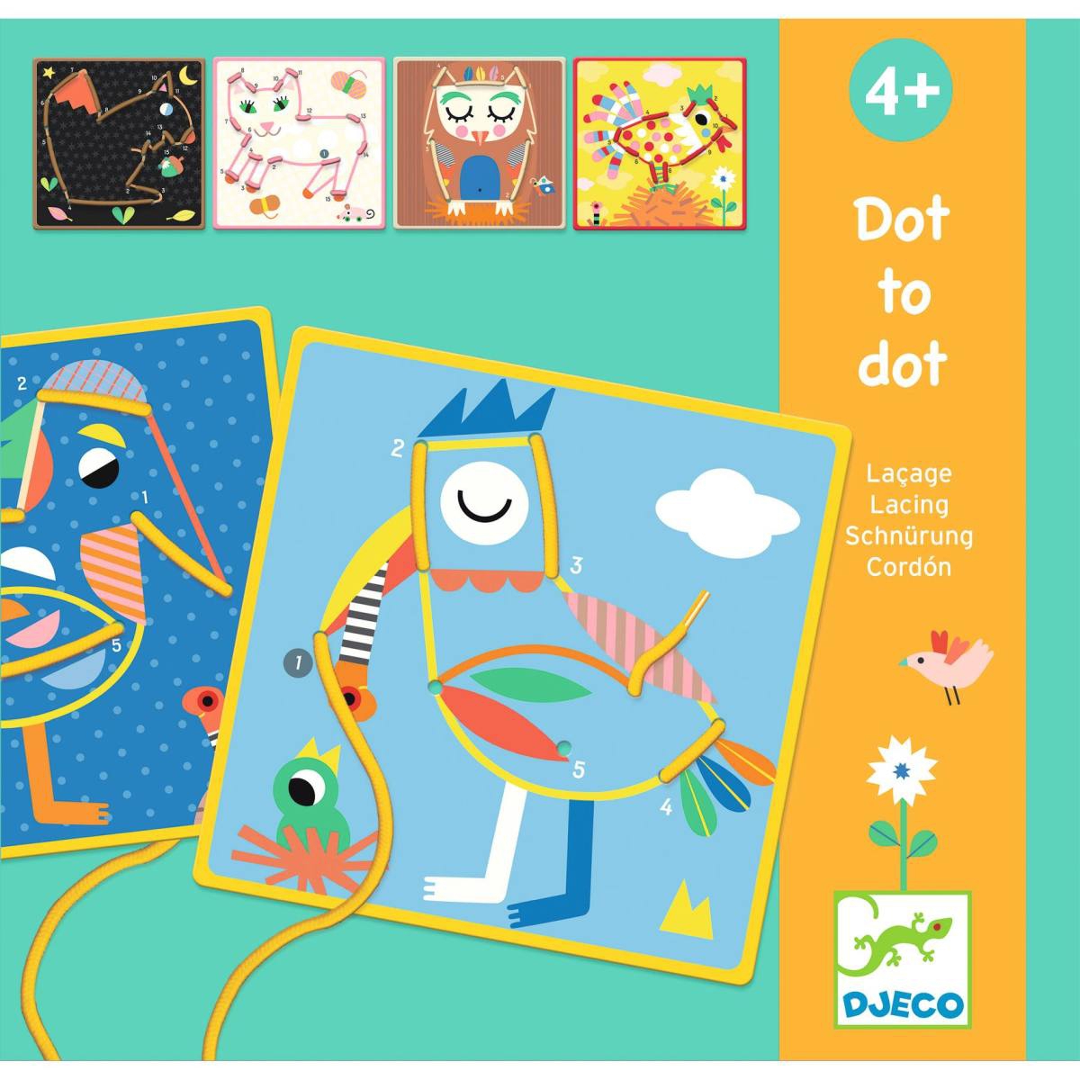 Jeu d'apprentissage Dot-to-dot-Laçage Djeco