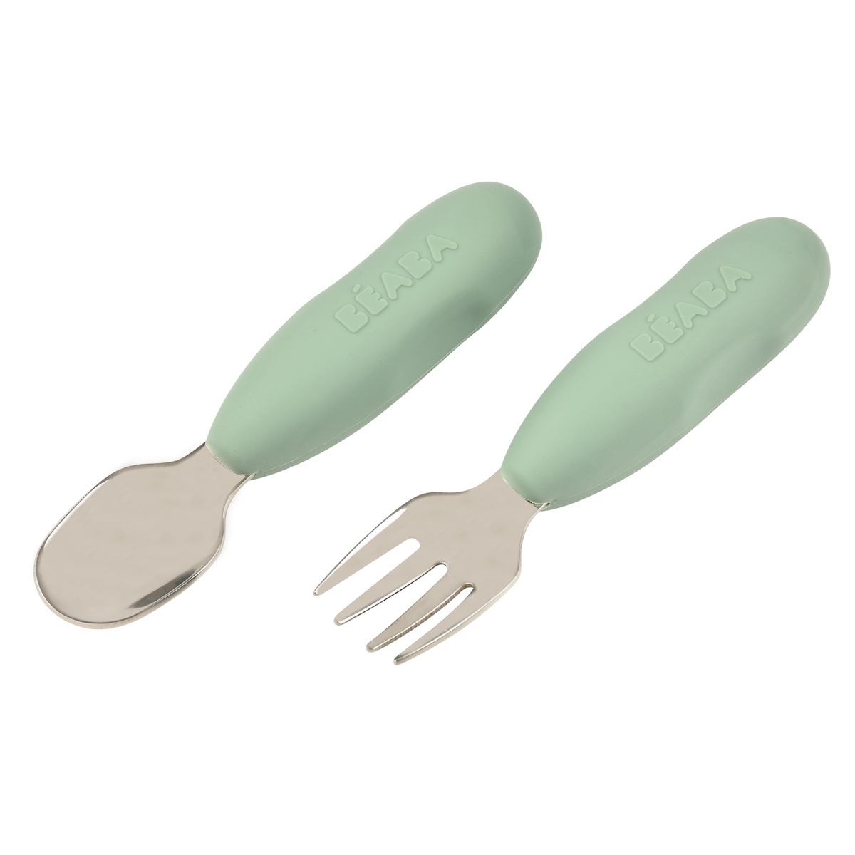 Jeu de 2 couvercles en acier inoxydable Beaba vert