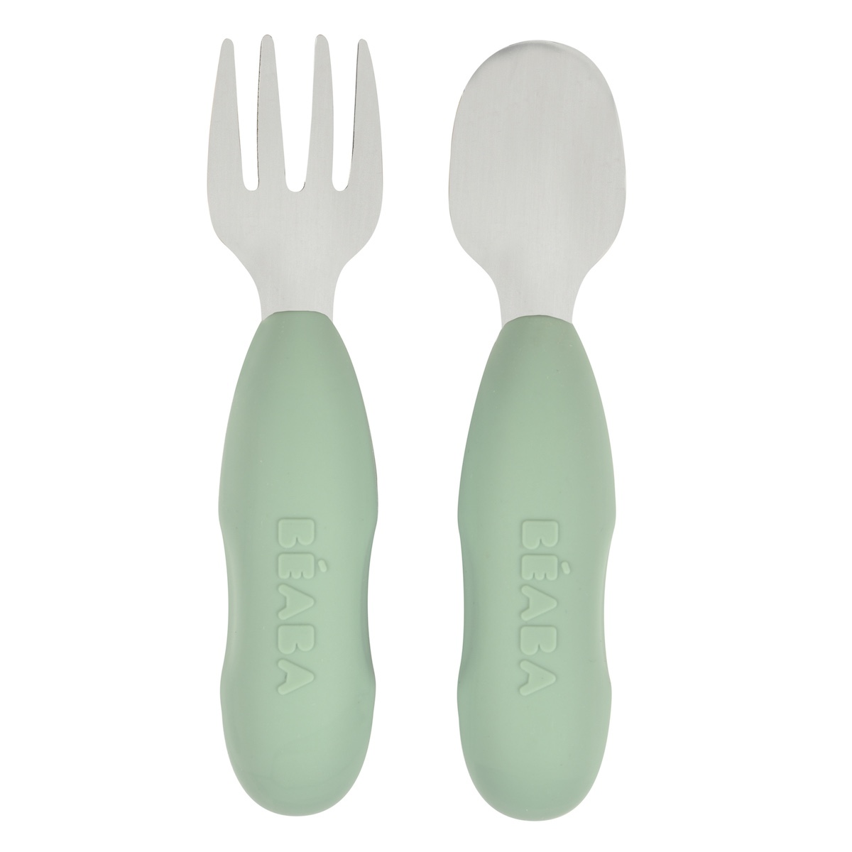 Jeu de 2 couvercles en acier inoxydable Beaba vert