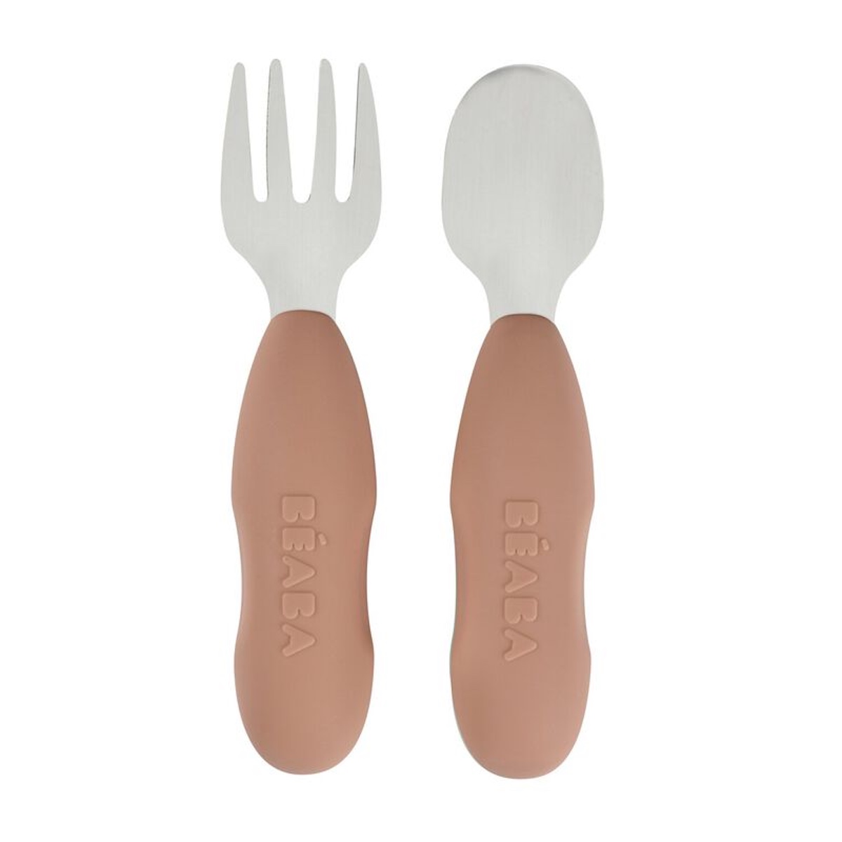 Jeu de 2 pré-couverts en acier inoxydable Beaba pralin