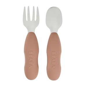 Jeu de 2 pré-couverts en acier inoxydable Beaba pralin