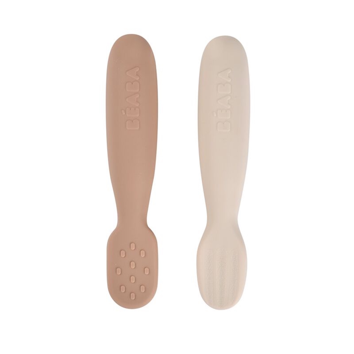 Jeu de 2 pré-cuillères en silicone Beaba pralin argile