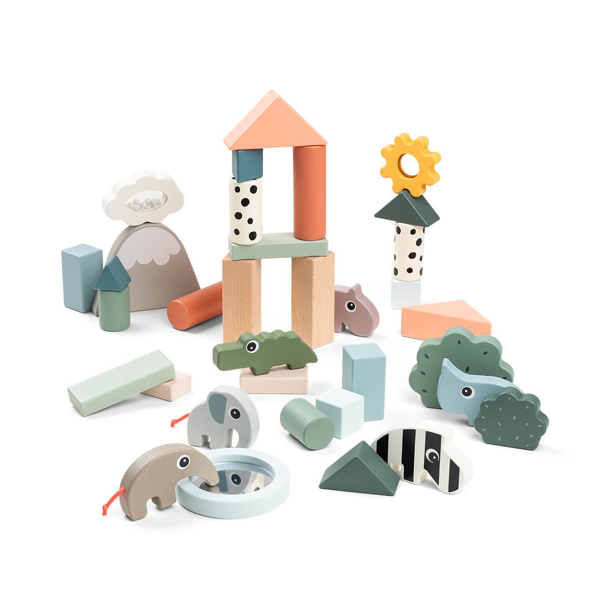 Jeu de blocs de construction 34pcs DEER FRIENDS Done by Deer Colour mix