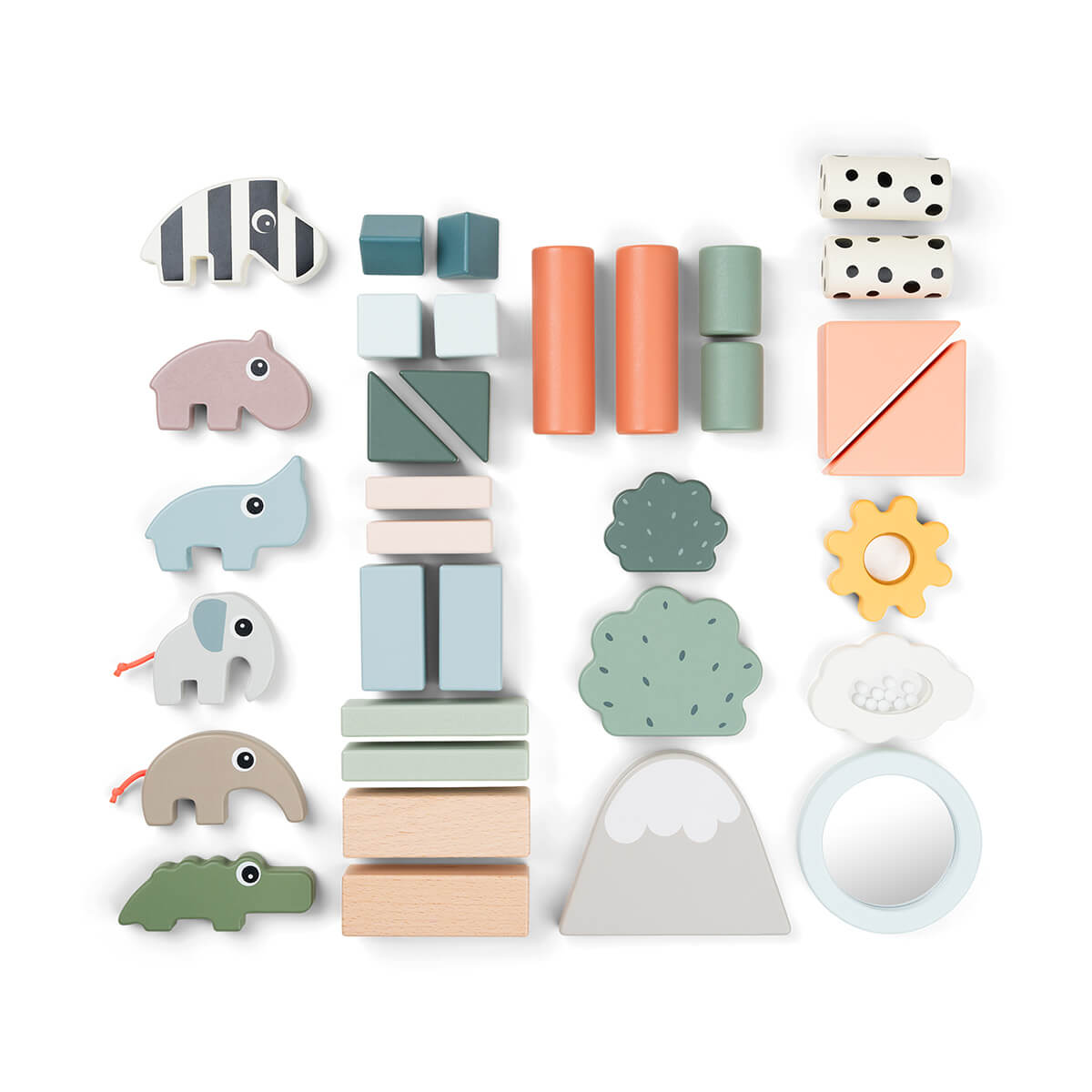 Jeu de blocs de construction 34pcs DEER FRIENDS Done by Deer Colour mix