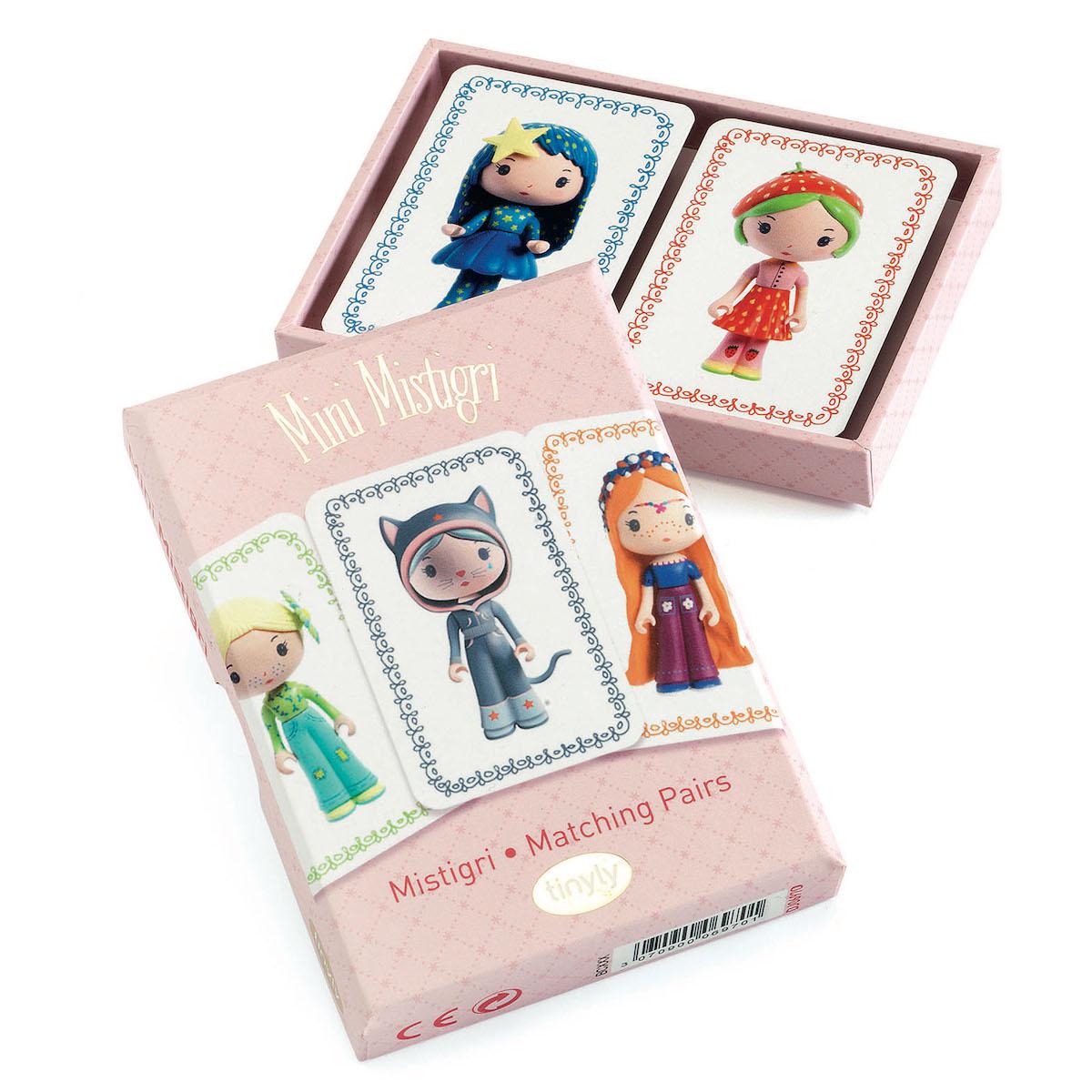 Jeu de cartes Mini Mistigri Matching pairs MONDE IMAGINAIRE Djeco
