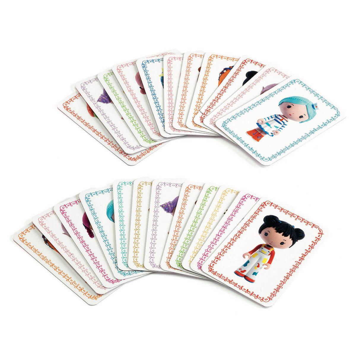 Jeu de cartes Mini Mistigri Matching pairs MONDE IMAGINAIRE Djeco