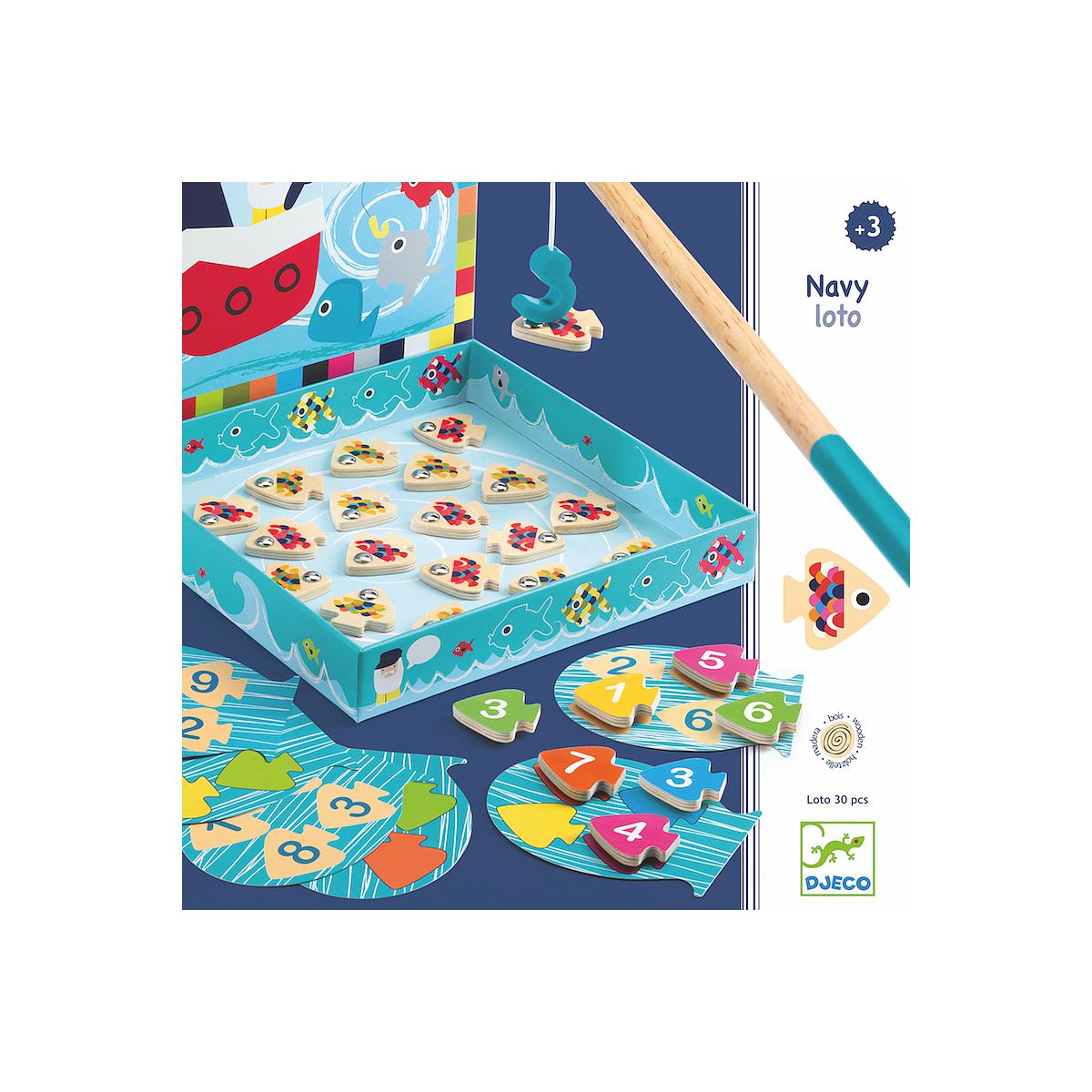 Jeu éducatif bois NAVY-LOTO Djeco